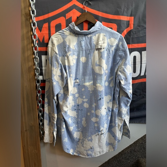 Grunge Denim Button Down - Picture 2 of 2